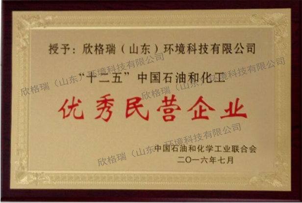 “十二五”中國石油和化工優秀民營企業